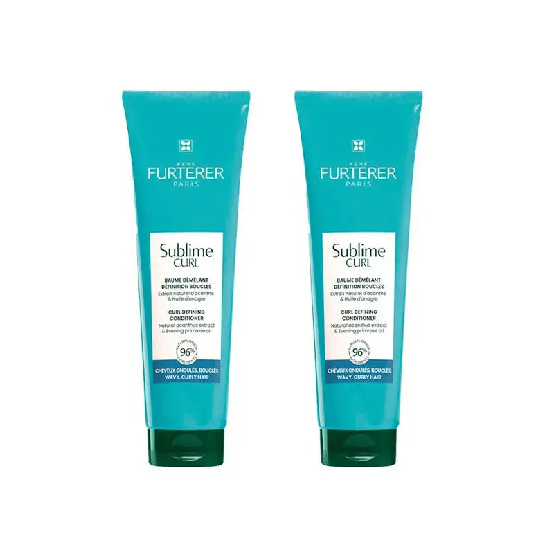 Rene Furterer Sublime Curl Baume démêlant activateur de boucles, 2X150 Ml