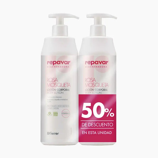 Repavar Lotion régénératrice pour le corps 2ªud 50% Prom 2X500Ml