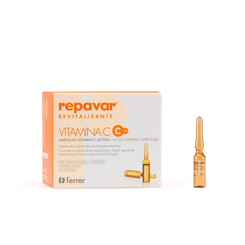 Repavar Revitalisant Vitamine C Active Ampoules 20 Ampoules