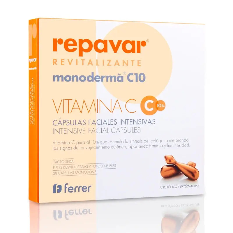 Repavar Revitalisant Monoderma C10 28 gélules
