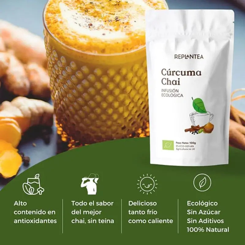 Rethink Organic Chai au curcuma, 100 g