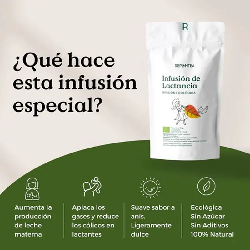 Replantea Infusion biologique pour l'allaitement, 100 g