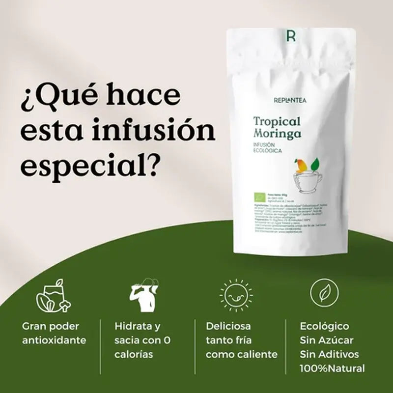 Replantea Infusion de moringa et de mangue bio, 100 g