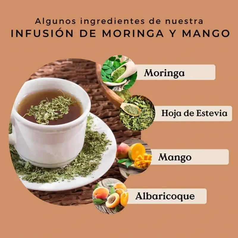 Replantea Infusion de moringa et de mangue bio, 100 g