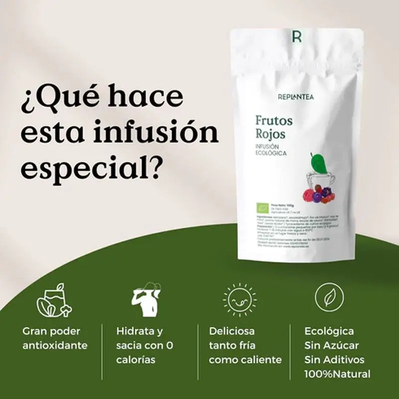 Replantea Infusion de fruits rouges bio, 100 g