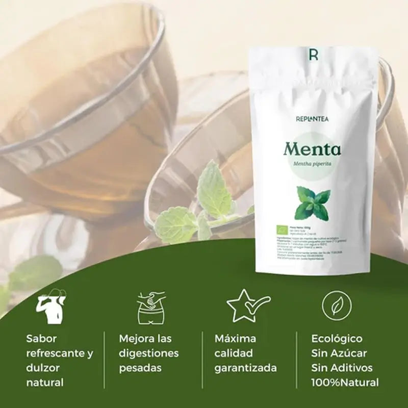 Replantea Infusion de menthe poivrée bio, 100g