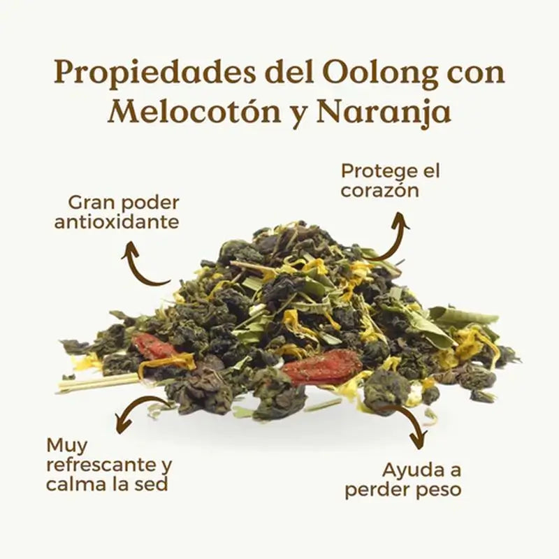 Replantea Thé bleu Oolong à l'orange et à la pêche, 100 g