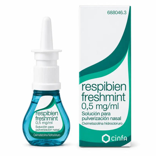 Respibien Menthe fraîche 0,5 mg/ml Solution pour pulvérisation nasale 15 ml