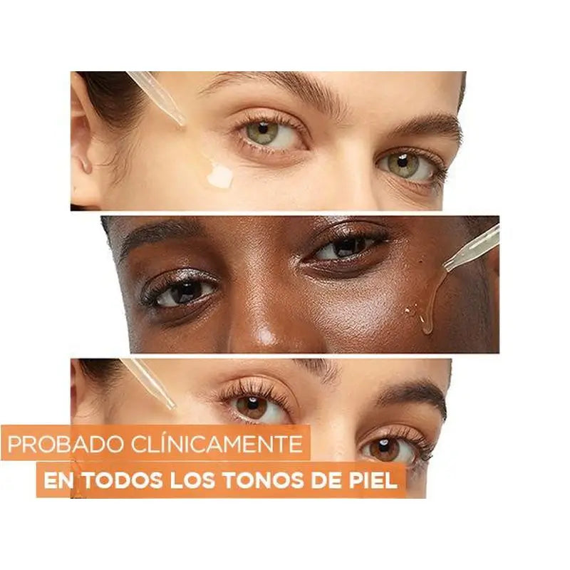 L'Oréal Paris Revitalift Clinical Serum [Wrinkle-Tone-Pores] avec 12% de vitamine C pure + vitamine E + acide salicylique.