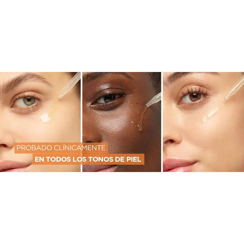 L'Oréal Paris Revitalift Clinical Serum [Wrinkle-Tone-Pores] avec 12% de vitamine C pure + vitamine E + acide salicylique.