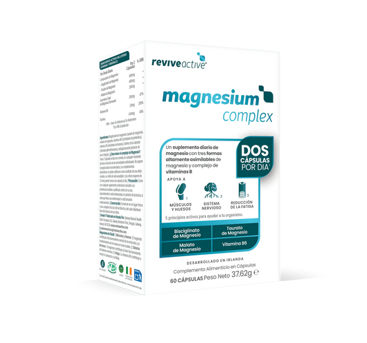 Revive Active Tri-Magnesio Complex + B6, 60 gélules