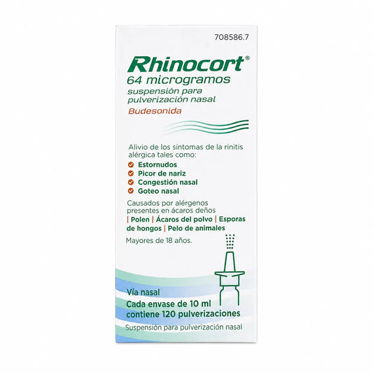 Rhinocort 64 Microgrammes Suspension pour pulvérisation nasale, 120 pulvérisations