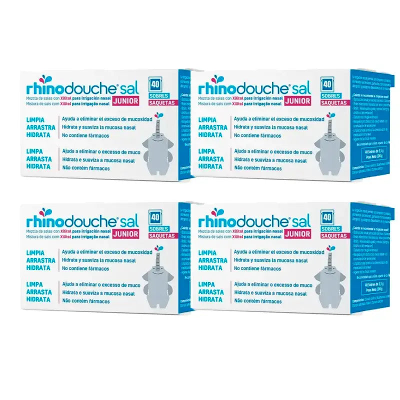 Rhinodouche Junior Sel, Pack 4 x 40 sachets
