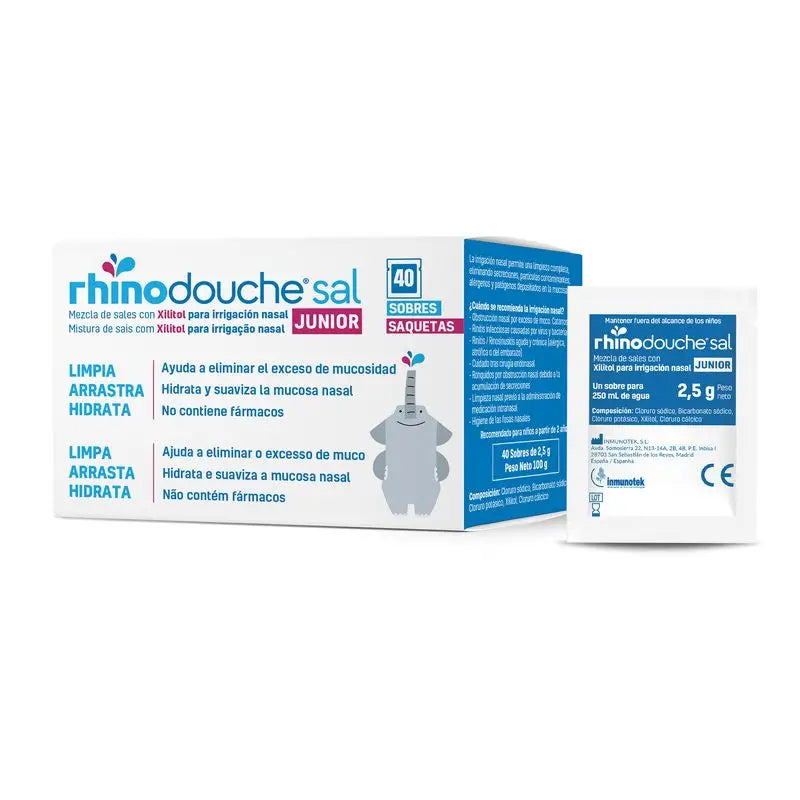 Rhinodouche Junior Sel, 40 sachets