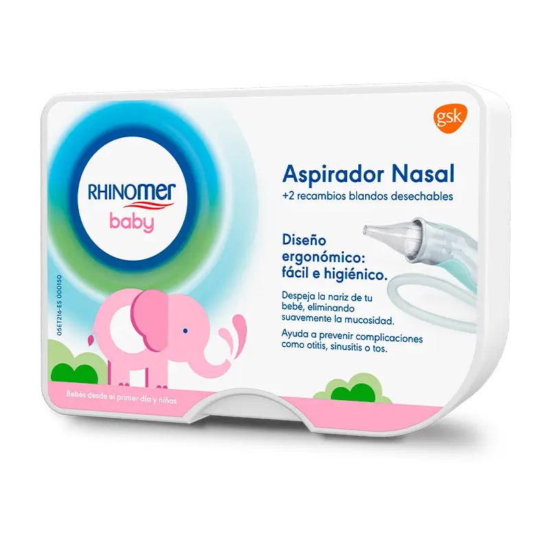 Aspirateur nasal Rhinomer Baby pour bébé + 2 recharges souples