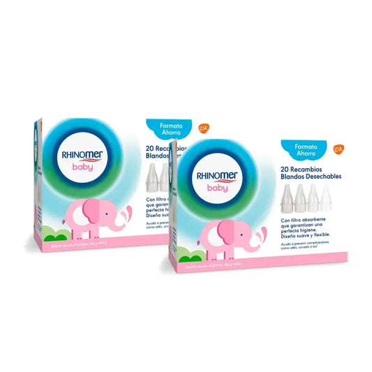 Rhinomer Baby : recharges pour aspirateur nasal, 20 pièces, lot de 2