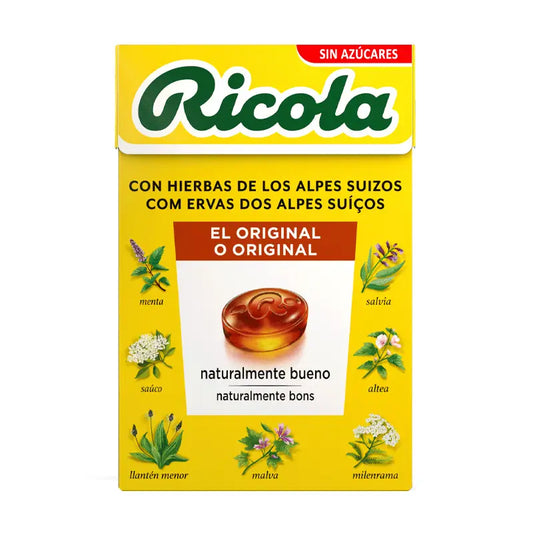 RICOLA SUGAR-FREE HERBAL CANDY WITH STEVIA 50 G