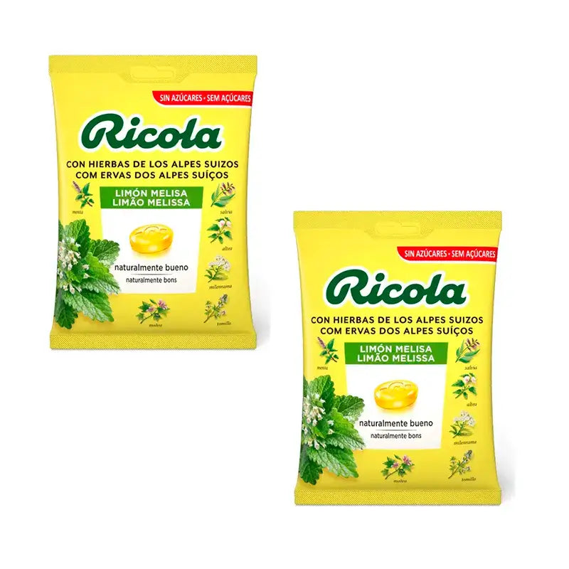 Ricola Sugar Free Candies Lemon Pack 2 x 70 G