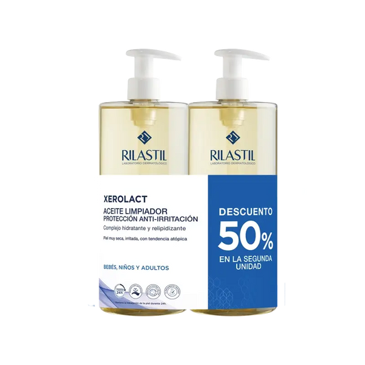 Rilastil Duplo Xerolact Oil 2A 50% de réduction 1L, 1000ml + 1000ml