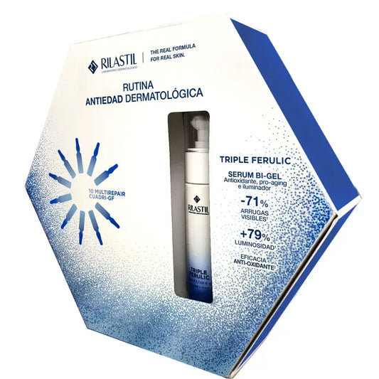 Rilastil Radiance Christmas Pack, 30 ml + 10 ampoules x 1,5 ml