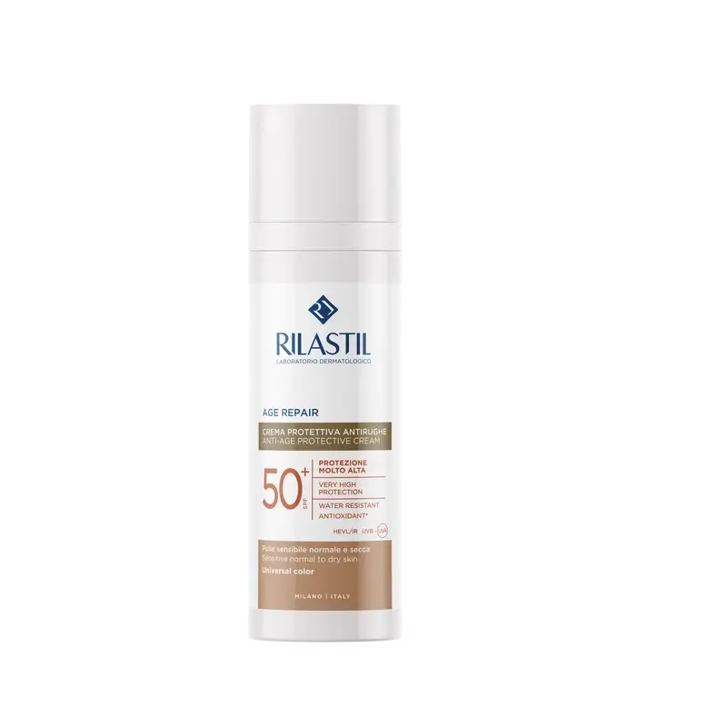 Rilastil Sun System Age Repair Photoprotecteur anti-âge Spf50+ Colour, 50 ml
