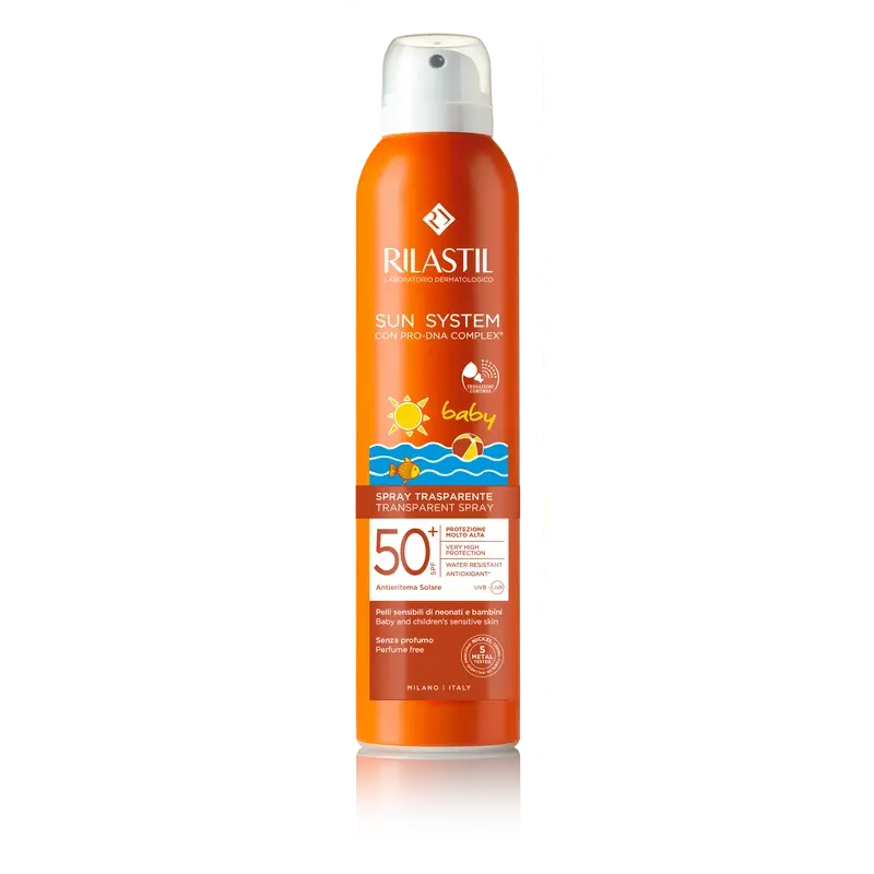 Rilastil Sun System SPF 50+ Baby Spray transparent, 200 ml