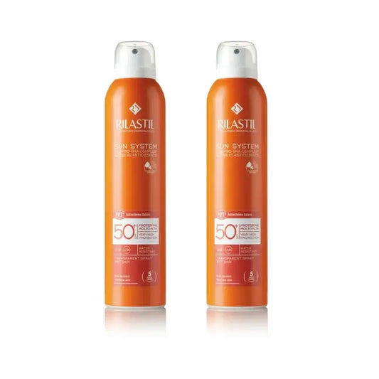 Rilastil Sun System Spf 50+ Clear Spray, 2X200 Ml