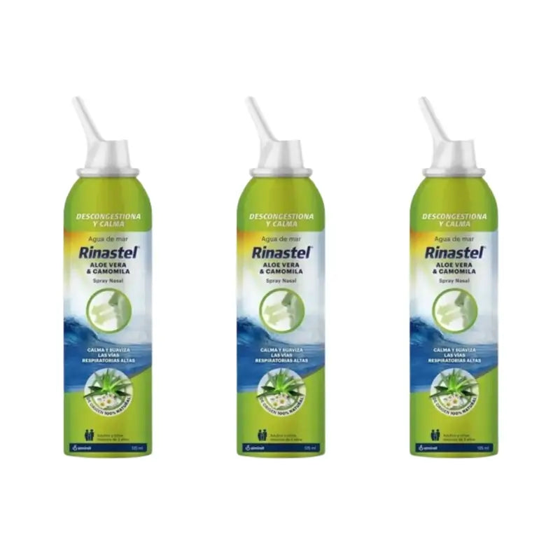 Rinastel Aloe V Camomille Spray nasal, 3X125 Ml