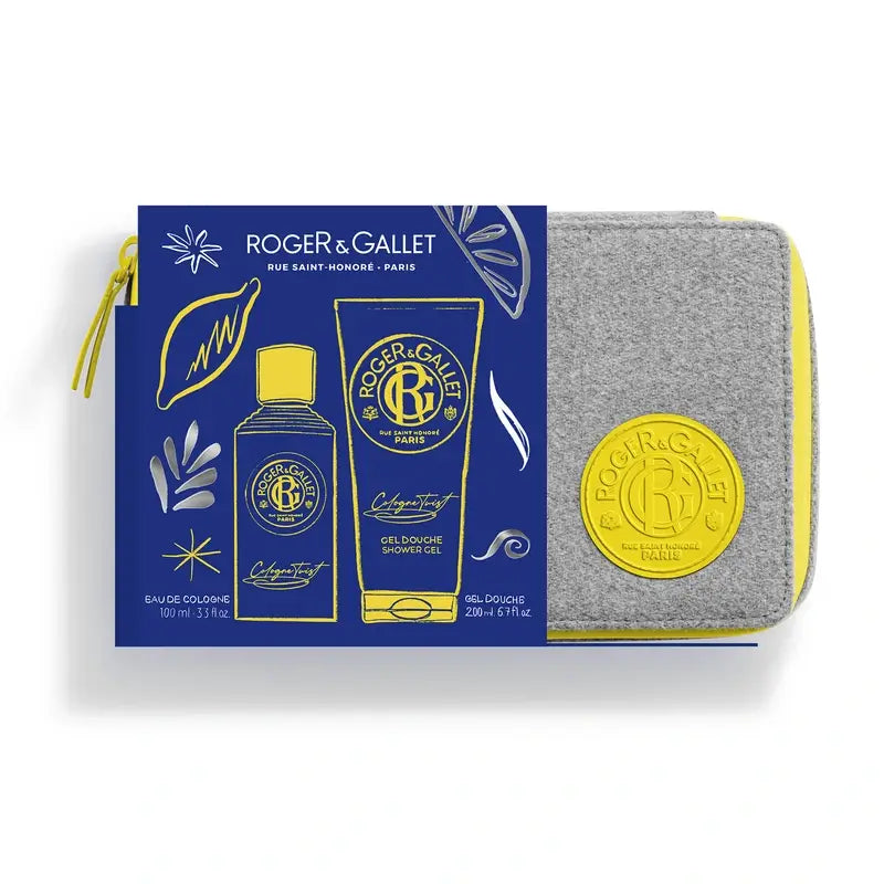 Roger & Gallet Cologne Twist Toiletry Box Eau De Cologne + Gel Douche, 300 ml