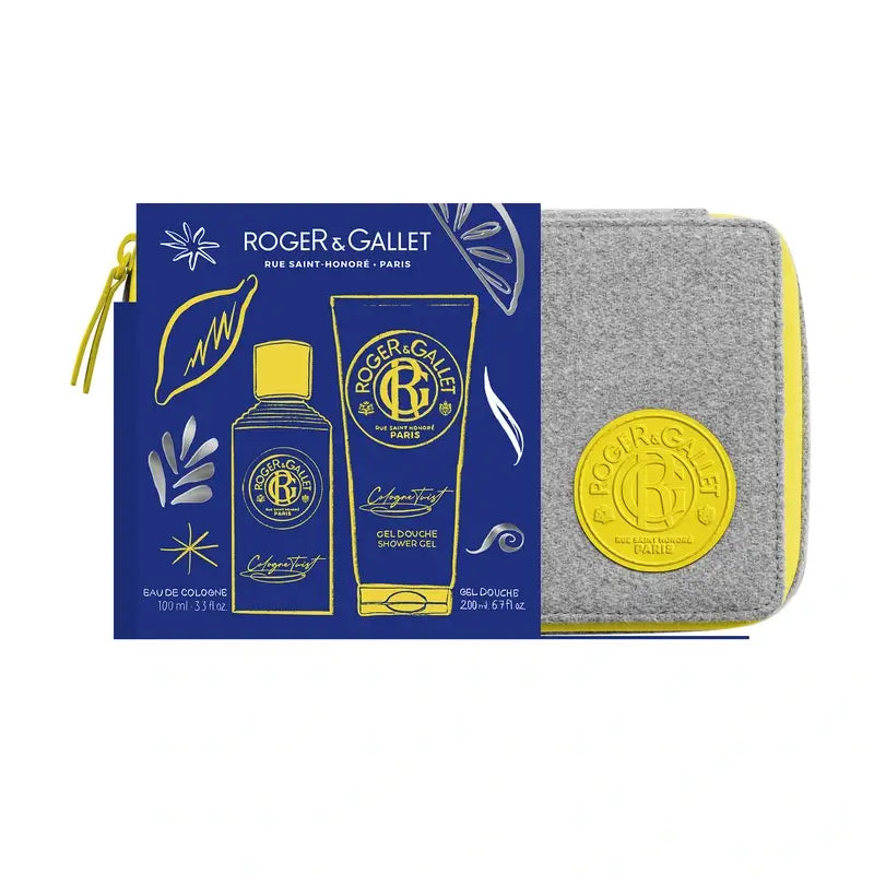 Roger & Gallet Cologne Twist Toiletry Box Eau De Cologne + Gel Douche, 300 ml