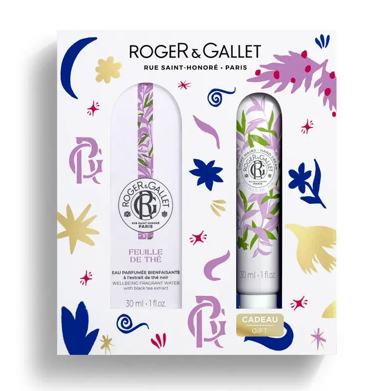 Roger & Gallet Feuille De Thé Wellness Eau parfumée + Crème pour les mains Wellness Chest, 60 ml