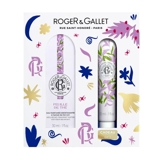 Roger & Gallet Feuille De Thé Wellness Eau parfumée + Crème pour les mains Wellness Chest, 60 ml