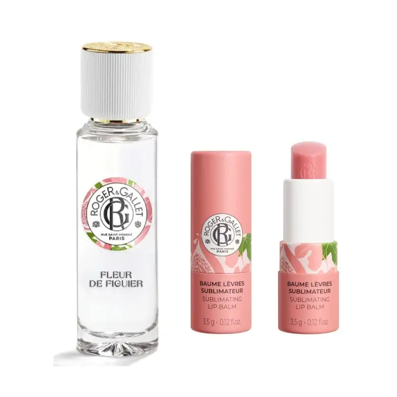 Roger & Gallet Baume à lèvres Fleur De Figuier + Pack Eau Parfumée Well-being