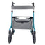 déambulateur pliable en aluminium avec freins, nouveau modèle (bleu)