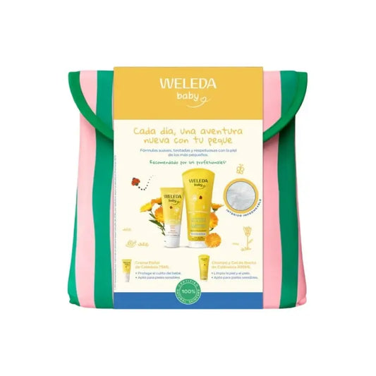 Gamme Baby Calendula avec trousse de toilette pour l'été