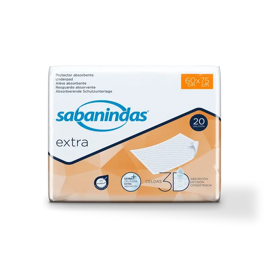 Sabanindas Extra Large Absorbent Pad 60 X 75 Cm. 20 pièces