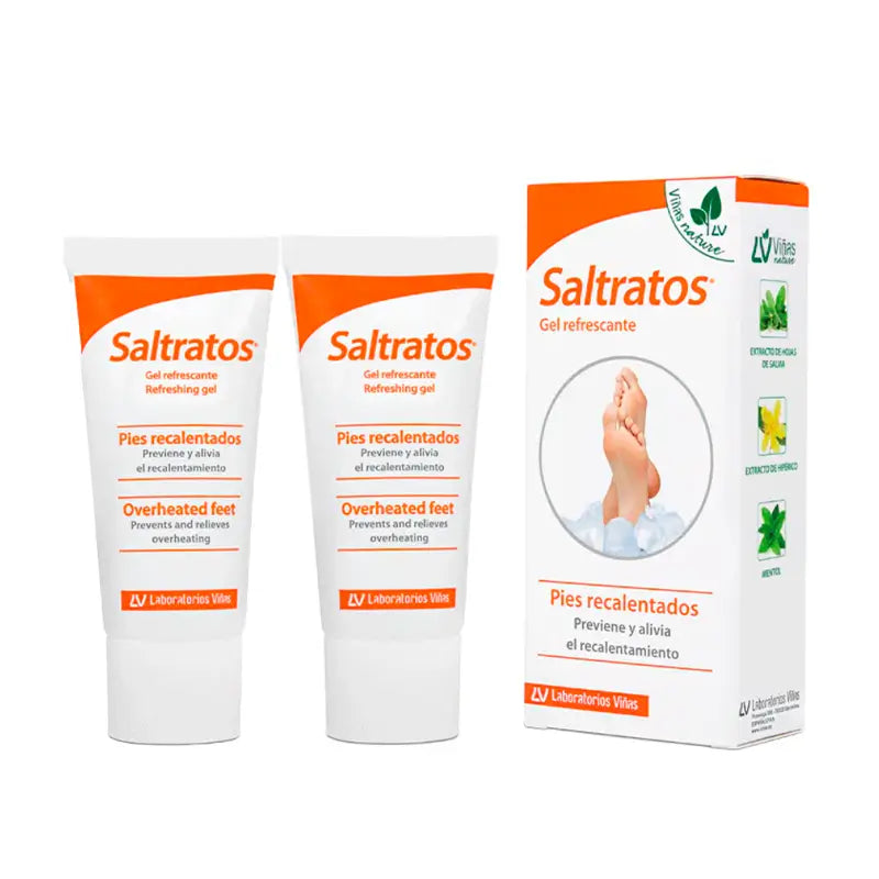 Saltratos Duplo Gel rafraîchissant, 2 X 50 Ml
