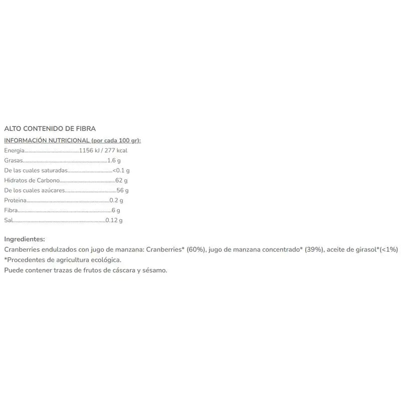 Salud Viva Cranberry Protein 125Gr.Bio Sg S/A Vegan