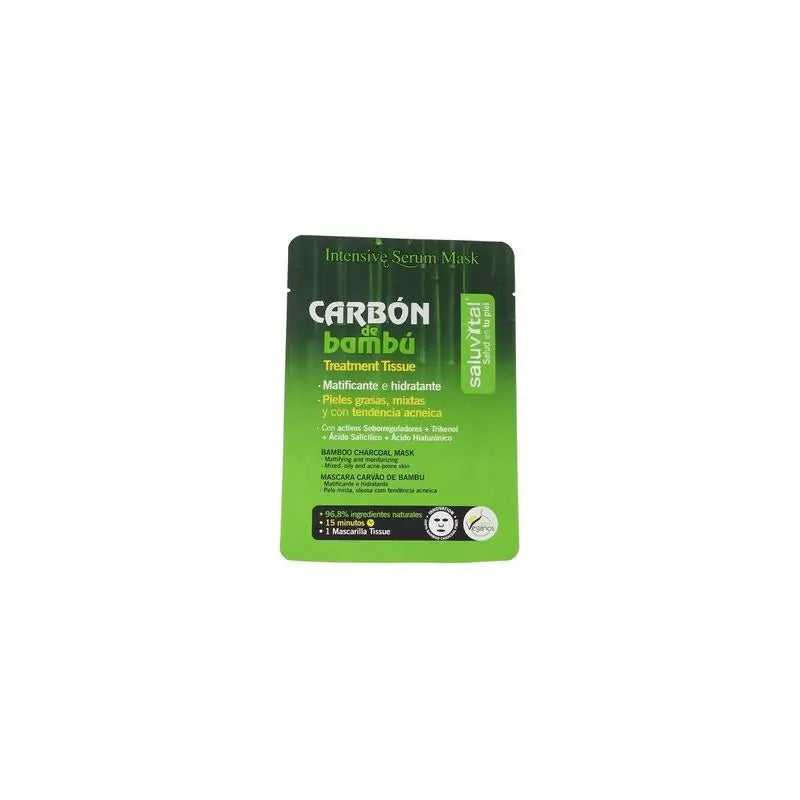 Saluvital Mask Tissue Carbon 1 piece