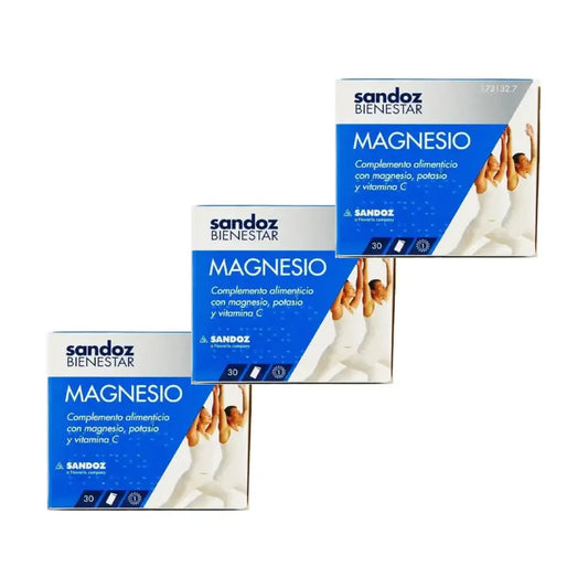 Sandoz Bien-être Magnésium, lot de 3 x 30 sachets