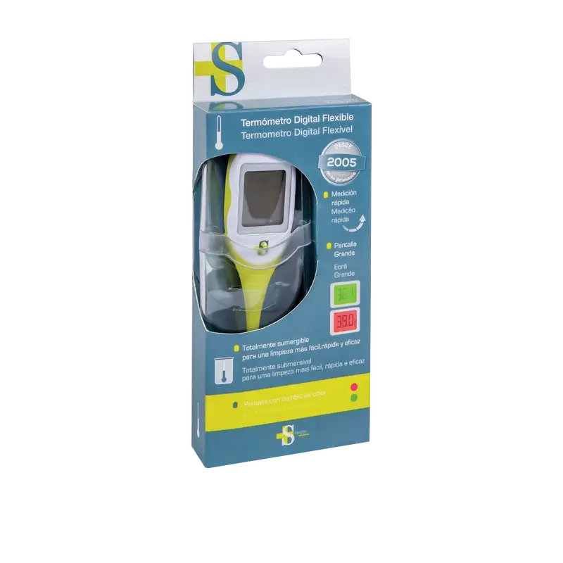 Sanitec Thermomètre numérique submersible grand affichage, 1 pc.