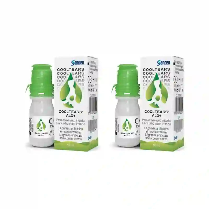 Santen Cooltears Alo+ Larmes Artificielles Multidose, 2X10 Ml