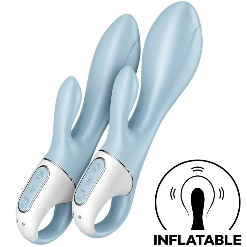 Satisfyer Air Pump Bunny 1 Vibrateur lapin gonflable Bleu