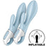 Satisfyer Air Pump Bunny 1 Vibrateur lapin gonflable Bleu