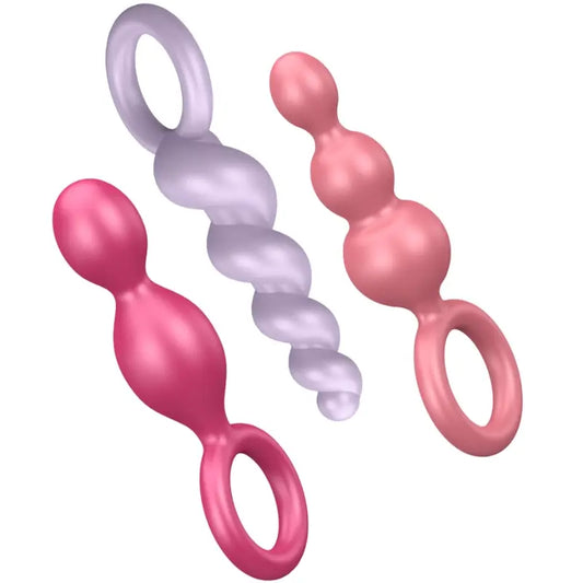 Satisfyer Anal Plugs Tri-colour, 3 pièces