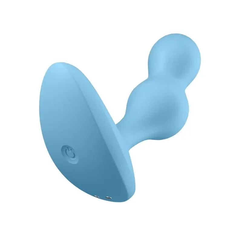 Satisfyer Connect Deep Diver Vibrating Plug App - Bleu