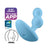 Satisfyer Connect Deep Diver Vibrating Plug App - Bleu