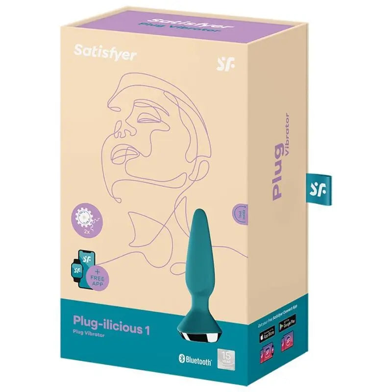 Satisfyer Connect Plug Ilicious 1 Vibrating Plug - Vert