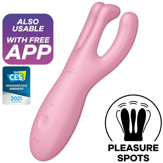 Satisfyer Connect Threesome 4 Vibrator App - Pink