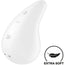 Satisfyer Vibrateur Dew Drop Lay-On Blanc